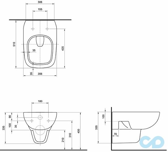 унітаз kolo розміри