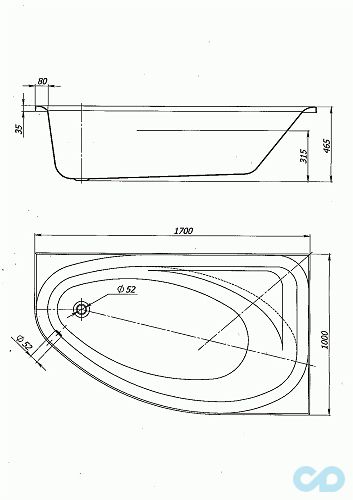 размеры ванна акриловая kolo spring xwa3070000