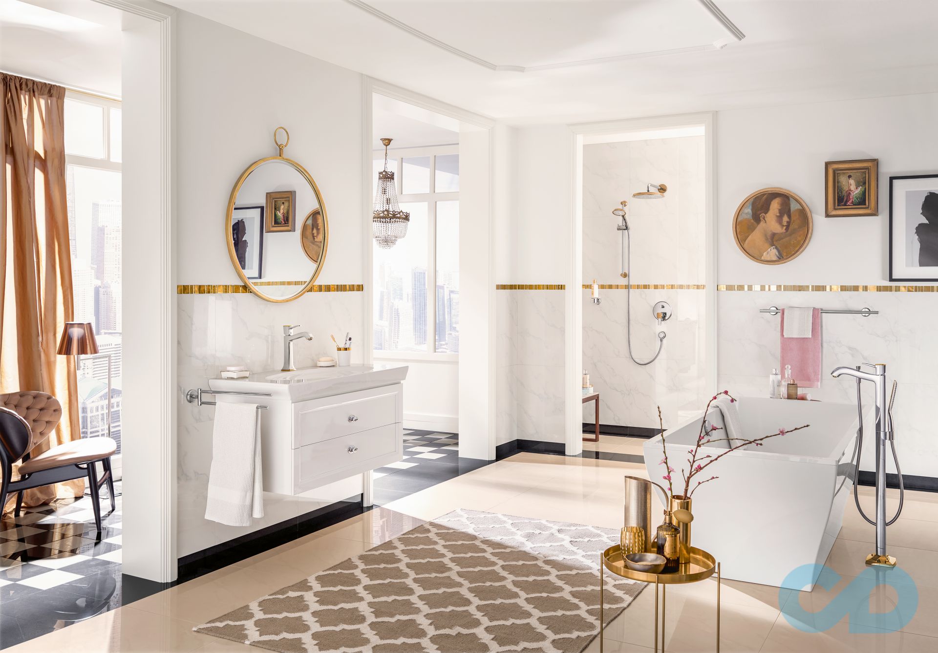 ціна змішувач для ванни hansgrohe metropol classic 31445000