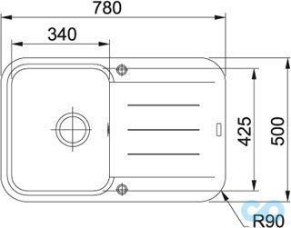 кухонная мойка franke pebel pbg 745 миндаль фото