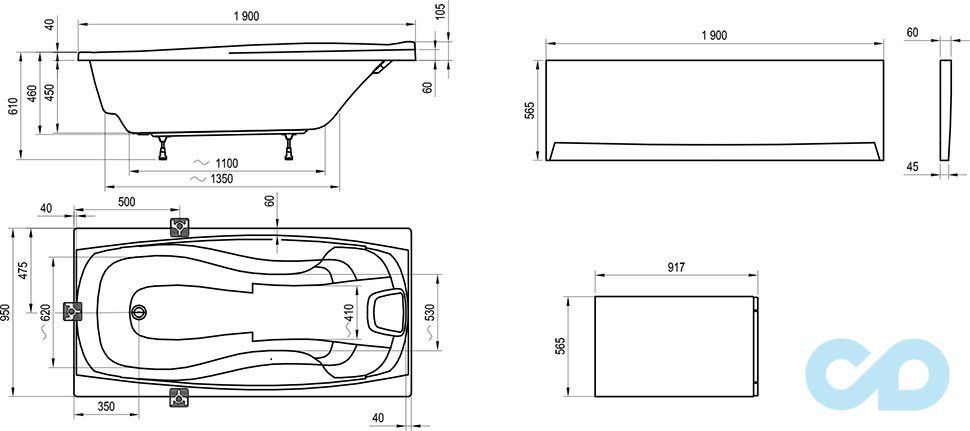 акриловые ванны ravak