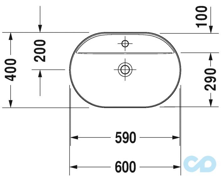 раковина накладная duravit luv 0380600000 размеры