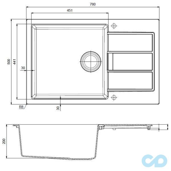 мийка franke sid xl 952 тектонайт чорний розміри