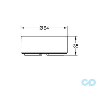 креслення Інтелектуальний датчик води Grohe Sense 22505LN0