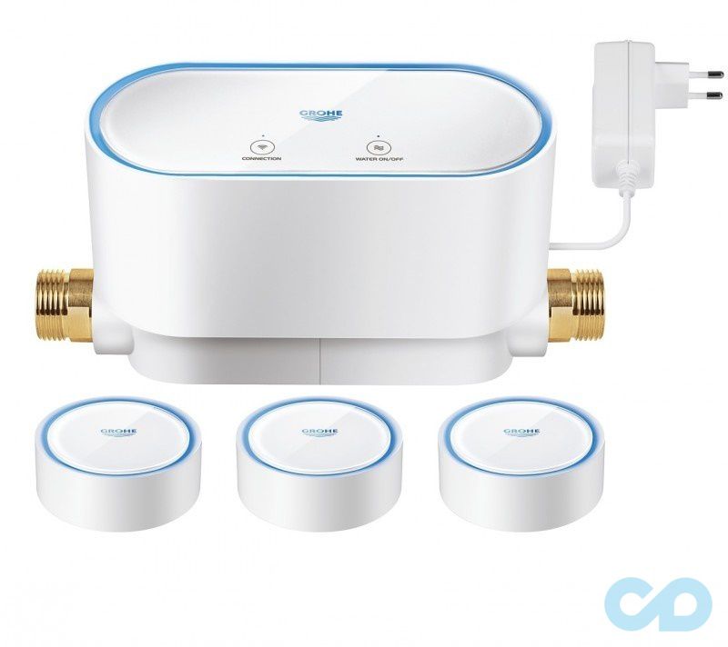 ціна Інтелектуальне управління водою Grohe Sense Set + 3 Інтелектуальних датчика води 22502LN0
