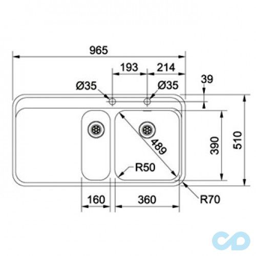 кухонна мийка franke sinos snx 409 розміри