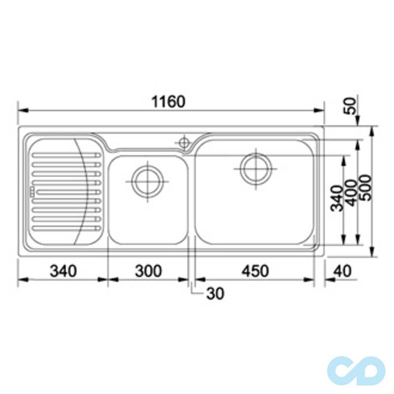 кухонна мийка franke galassia gax 506 ціна