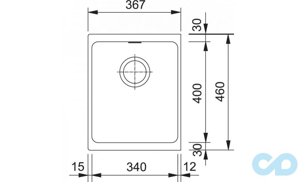 кухонна мийка franke kubus kbg 838 розміри