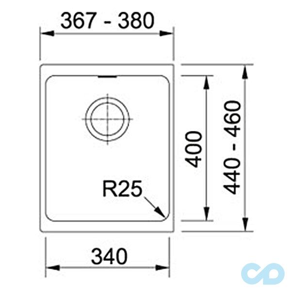 купити кухонна мийка franke kubus kbg 838