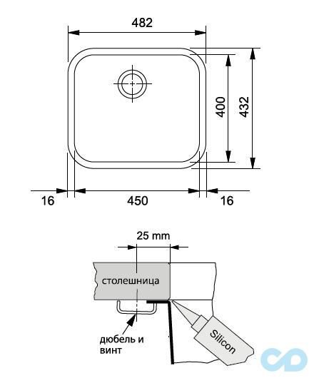 кухонна мийка franke gax 110 фото