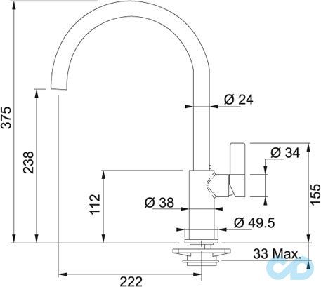 розбір кухонний змішувач franke ambient (115.0296.779