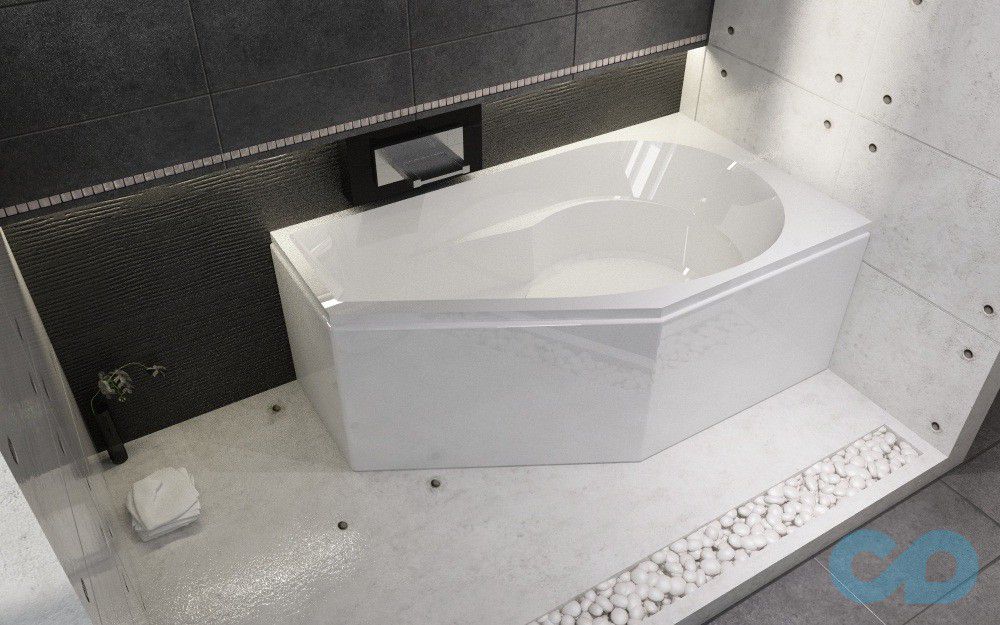 ціна ванна riho yukon 160х90 l ba35