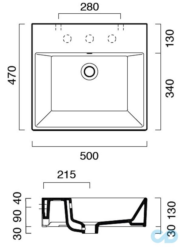 размеры раковина catalano premium 150vp00