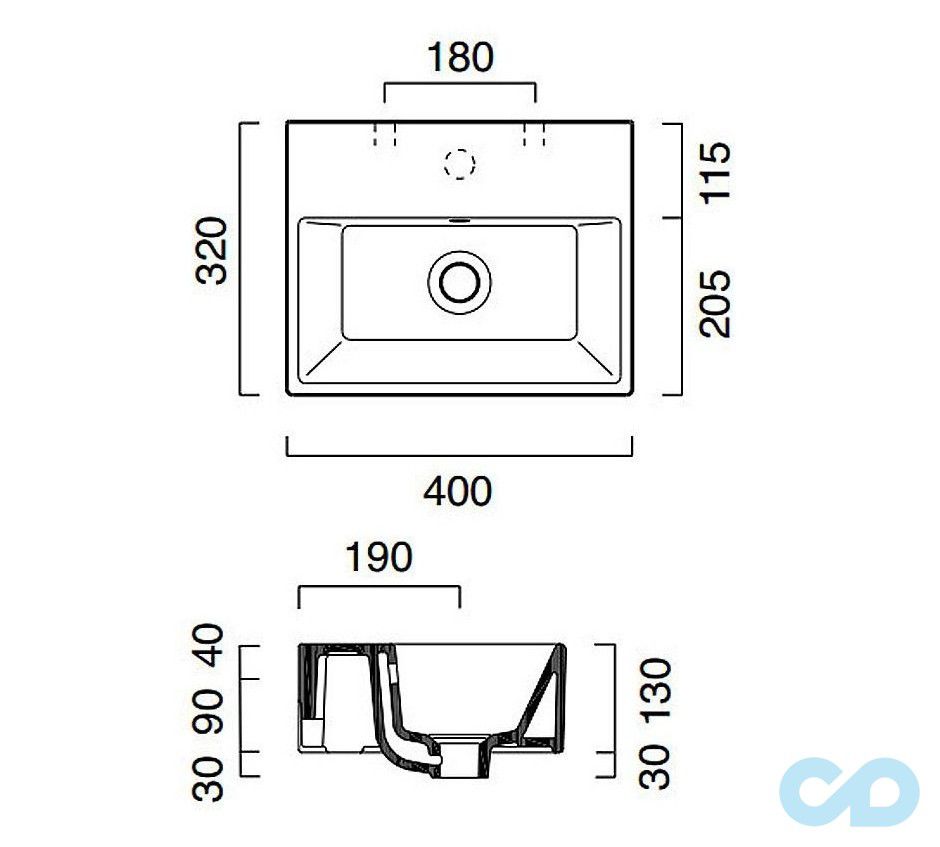 размеры раковина catalano premium 140vp00