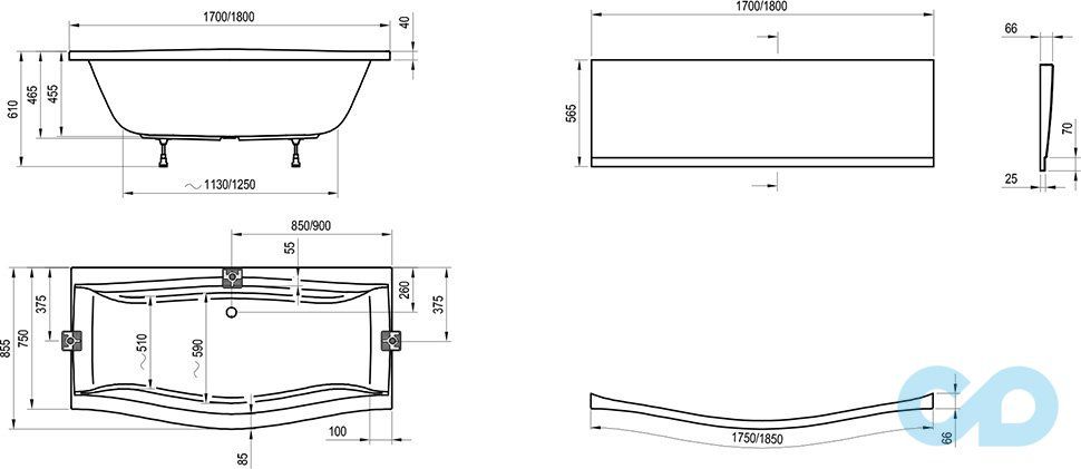 якісні акрилові ванни ravak