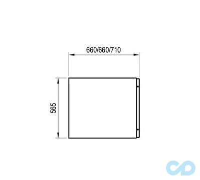 чертеж Панель боковая для ванны Ravak CHROME 70 CZ72110A00
