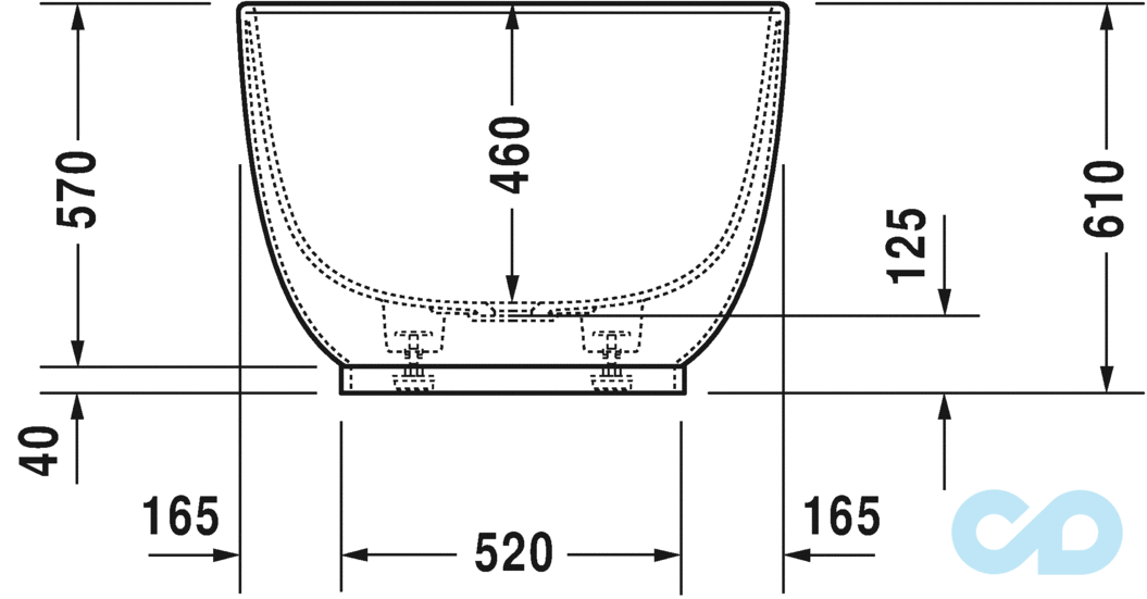 розмір ванна окремостояча duravit luv 700434000000000