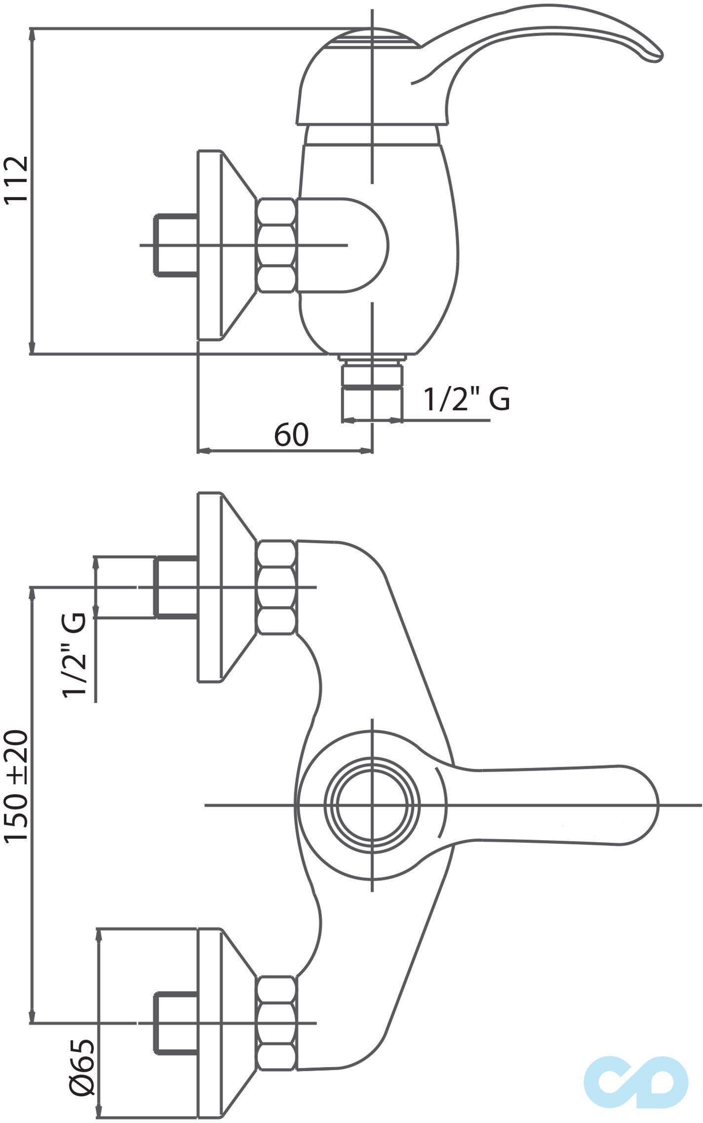розмір змішувач для душа bianchi class votesdcls2005skvot
