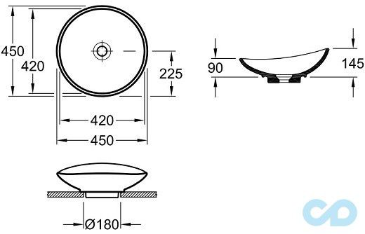 раковина villeroy boch my nature 411045r1 розміри