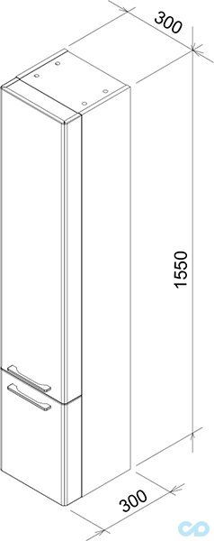 креслення Пенал Ravak SB Ring 300 X000000771