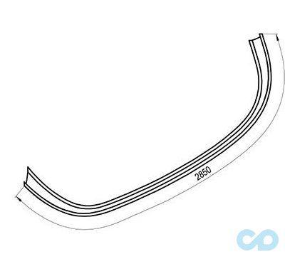 креслення Панель для ванни Ravak A LoveStory II L CZ75100A00