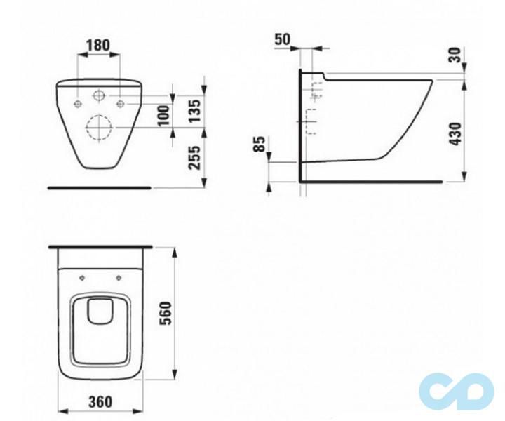 унітаз підвісний laufen pro soft close