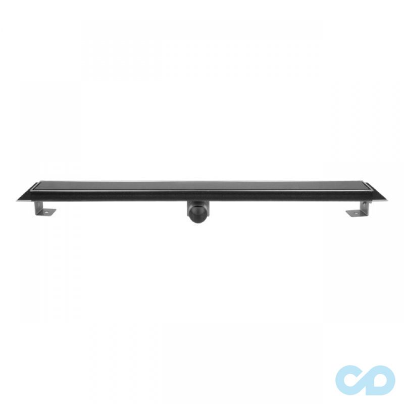 Дренажний канал Inox Style Supra-line Classic 1185 мм решітка з білого (або чорного) скла L118507 ціна