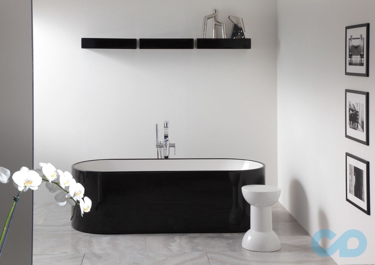 параметри ванна окремостояча з штучного каменю flaminia oval ov170 170х70 см