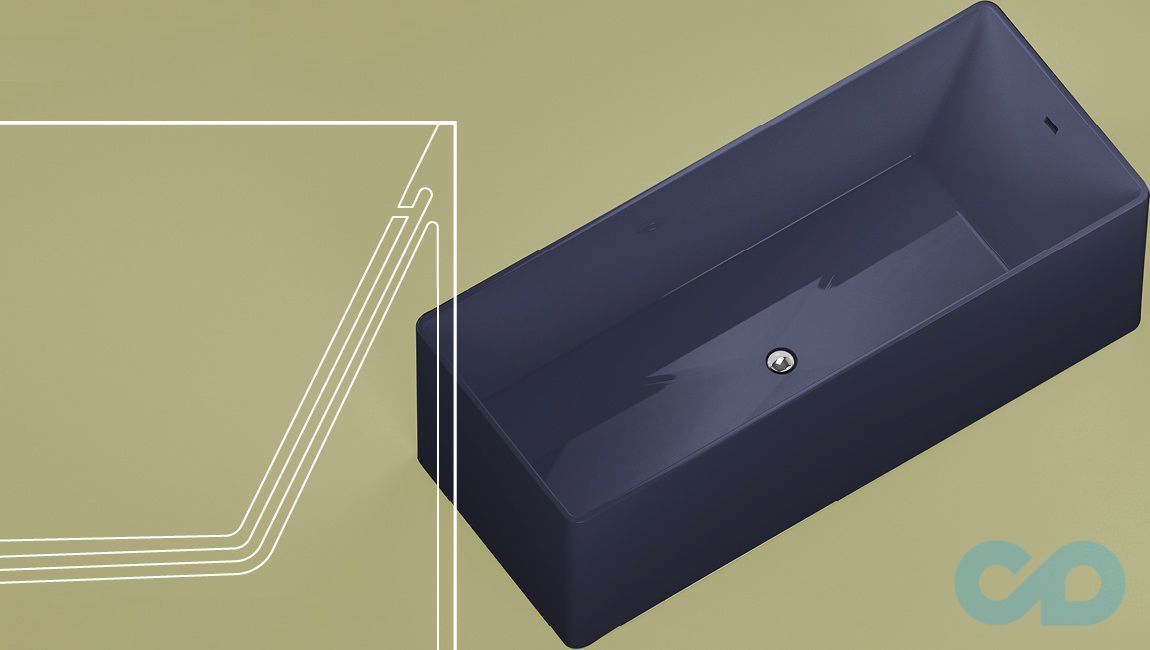 фото ванна окремостояча flaminia wash mw170 170х70 см