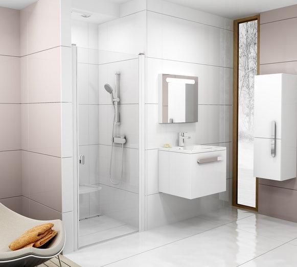 Душевые двери Ravak Chrome CSD1-80 0QV40100Z1 белый