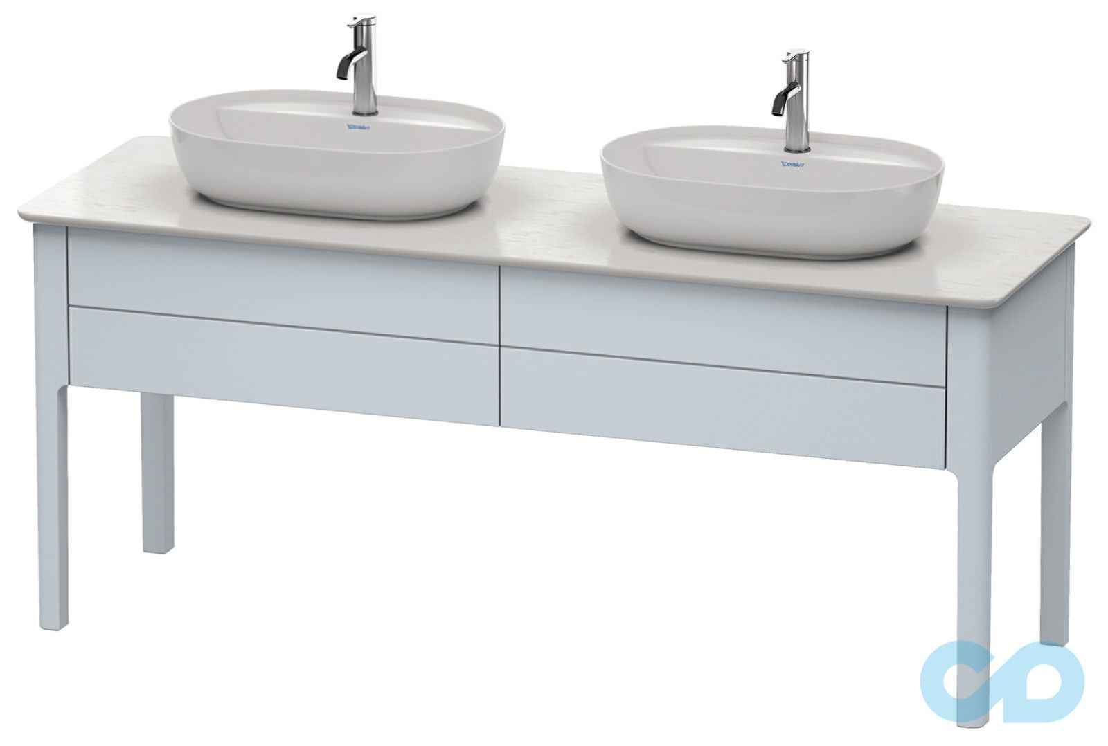 Тумба с умывальником и каменной столешницей Duravit Luv LU9562B, 037960, LU9467B