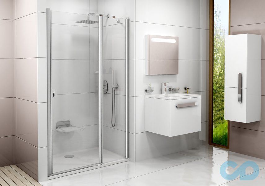 Душевые двери Ravak Chrome CSD2-100 0QVACC00Z1 полированный алюминий + transparent