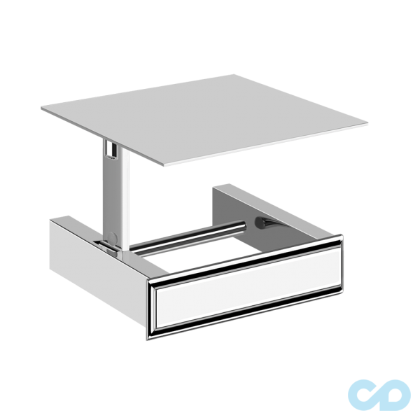 Настінний тримач для туалетного паперу з кришкою Gessi Eleganza 46449-031 хром