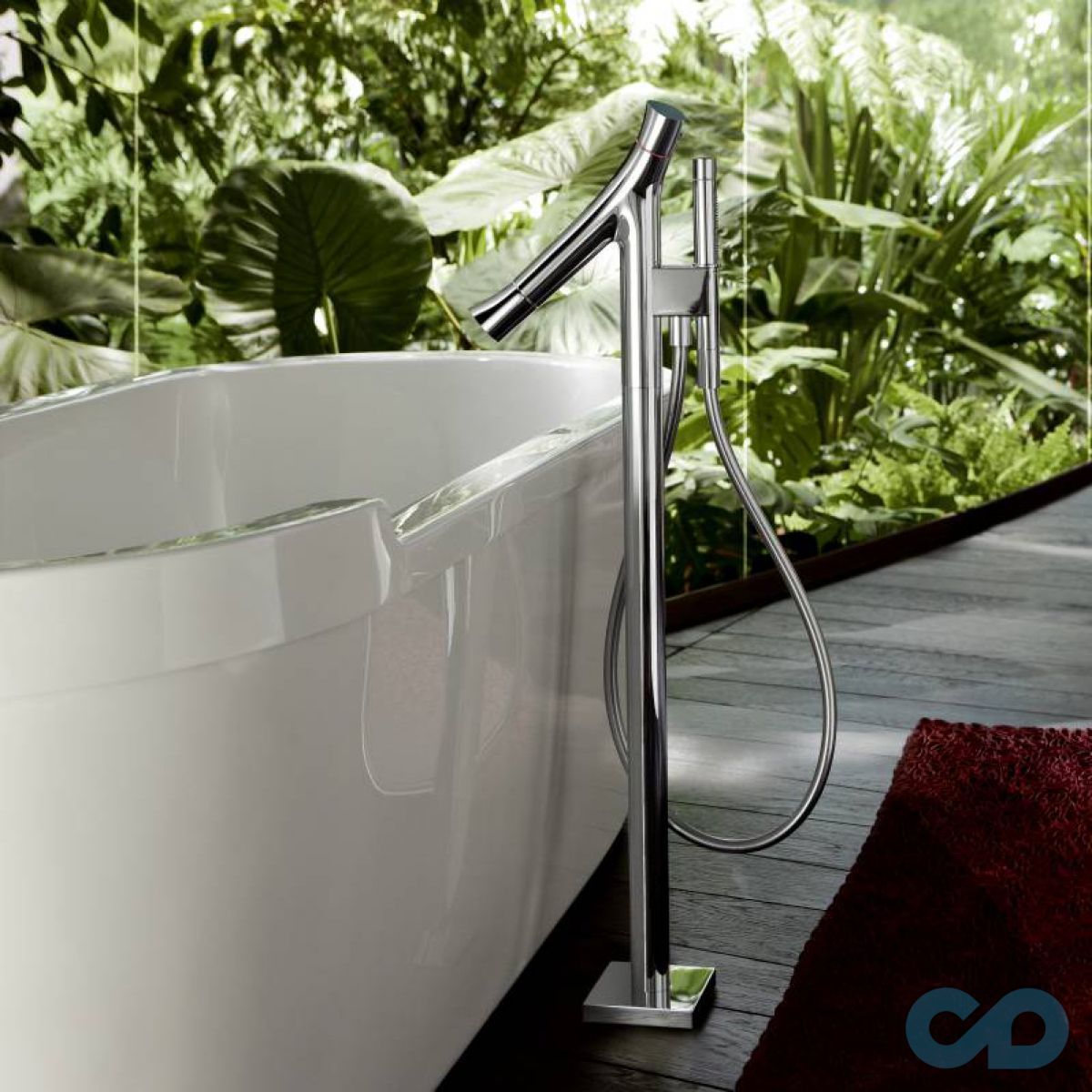 ціна підлоговий змішувач для ванни axor starck organic 12016000 хром