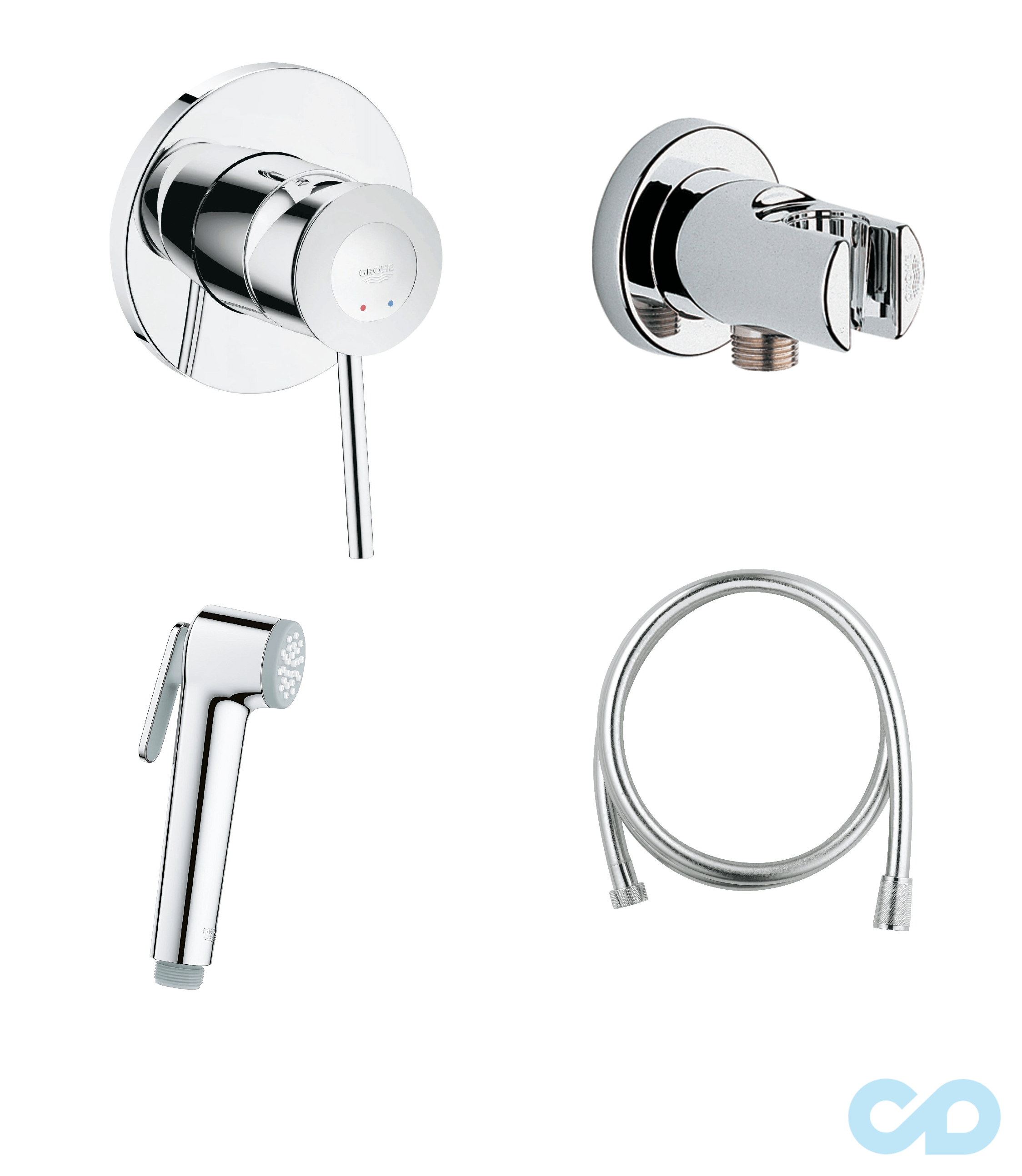 Набір для гігієнічного душу Grohe BauClassic 28343014 