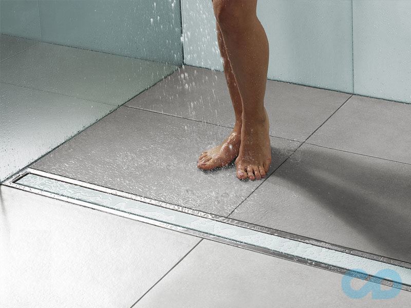 фото дренажний канал Pestan Confluo Premium White Glass Line 550мм 13000282