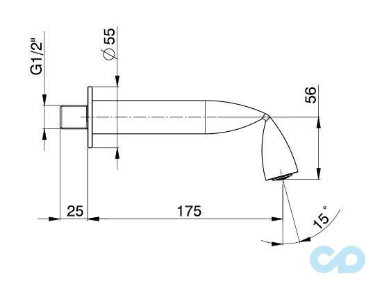 Душова система Flaminia Fold FL2570 технічна схема 3