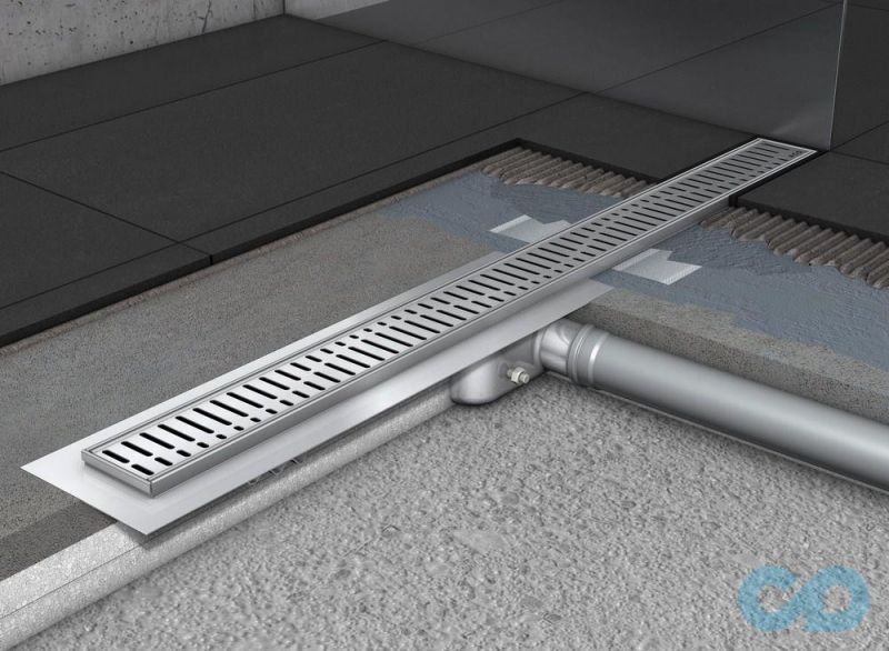 Дренажний канал ACO ShowerDrain C-line 585 мм 408721 з фланцем, низький сифон