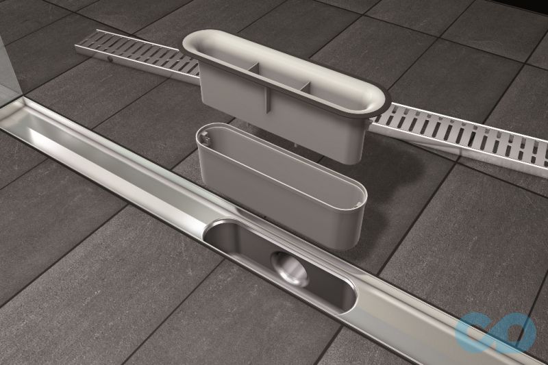 купити дренажний канал ACO ShowerDrain C-line 1185 мм 408727 з фланцем, низький сифон