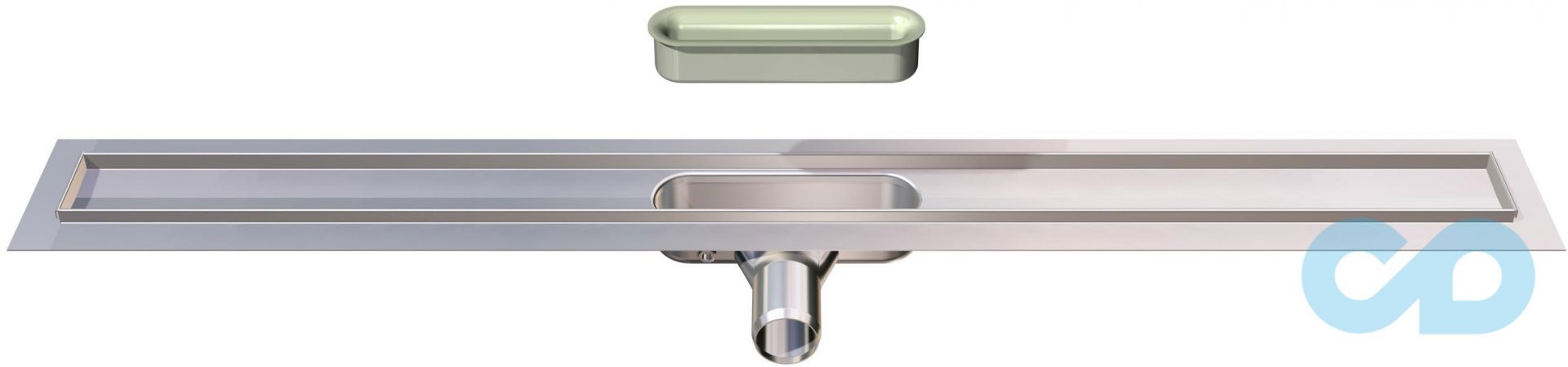 Дренажний канал ACO ShowerDrain C-line 1185 мм 408727 з фланцем, низький сифон купити