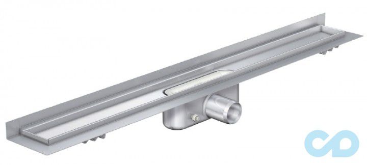 Дренажный канал ACO ShowerDrain C-line 985 мм 408767 с вертикальным фланцем, низкий сифон