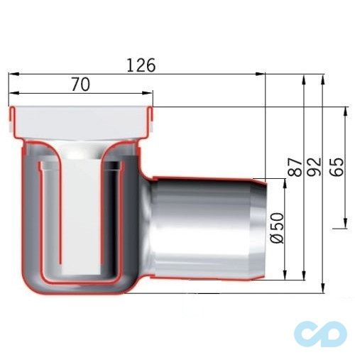розміри дренажний канал aco showerdrain c-line 1185 мм 408741 стандартний сифон