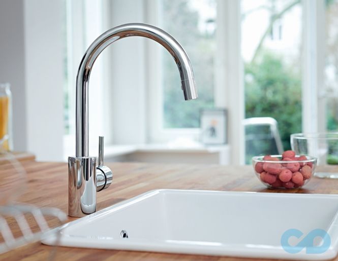 ціна кухонний змішувач grohe bauclassic 31234000