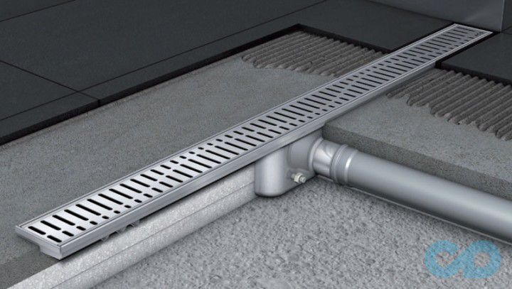 ціна дренажний канал aco showerdrain c-line 985 мм 408746 без фланця, низький сифон