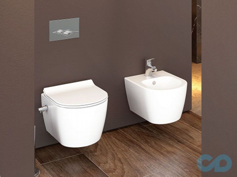 купить Унитаз подвесной с функцией биде Idevit Alfa Rimless 3104-2615