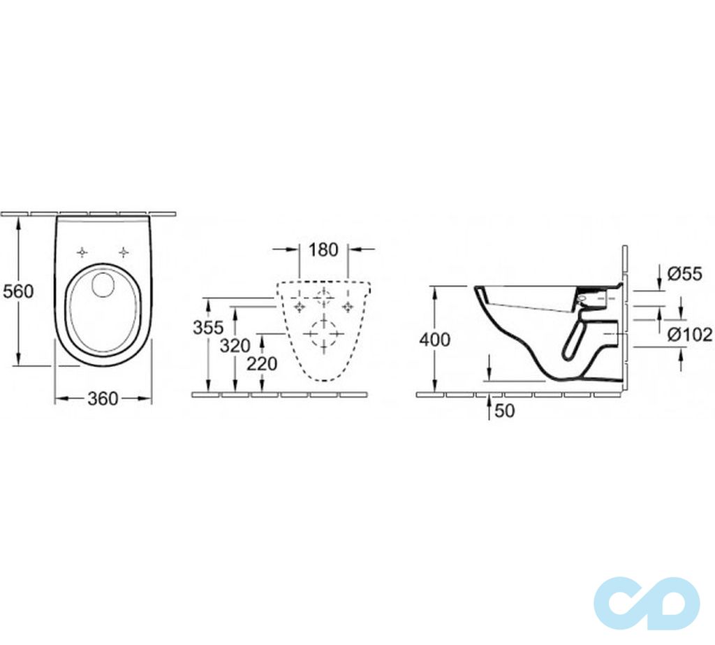 размеры инсталляция geberit duofix с унитазом villeroy & boch o.novo 5660hr01