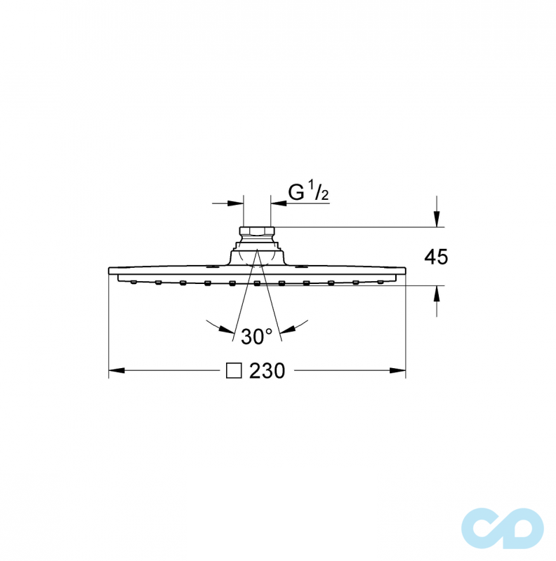 Душова система прихованого монтажу Grohe Grohtherm SmartControl 34506SC0 технічна схема 3