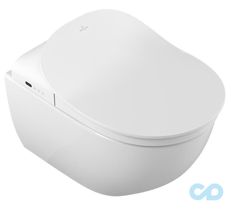 Підвісний унітаз з функцією біде Villeroy & Boch Subway 2.0 ViClean V02EL401 + 5614R5R1 + V9900000 ціна