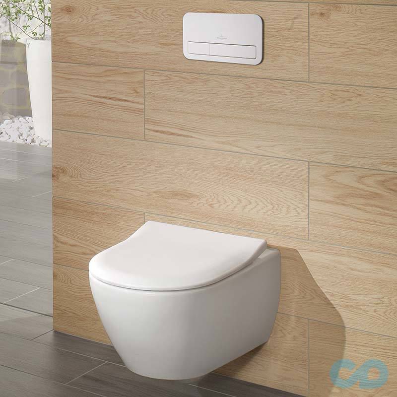 Унітаз підвісний Villeroy & Boch Subway 2.0 Direct Flush з покриттям Ceramic Plus 5614R2R1