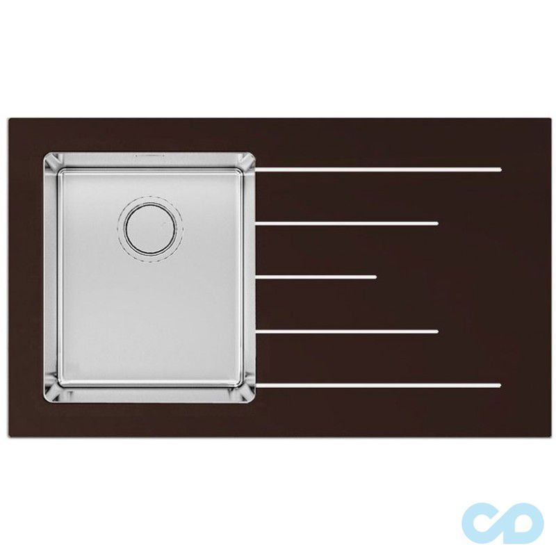 купити кухонна мийка apell pura 870 х 510 pu861irbc чорне скло